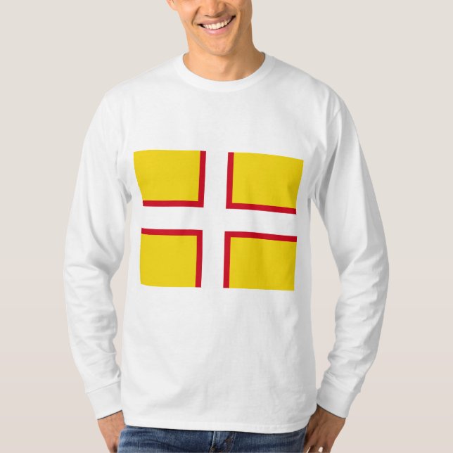 Camiseta Bandera de Dorset (condado del Reino Unido) (Anverso)