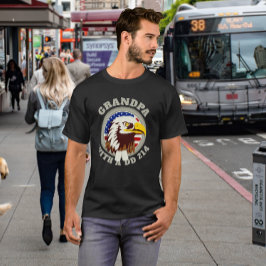 Camiseta Bandera de Eagle Emblem USA | Abuelo DD 214 Negro
