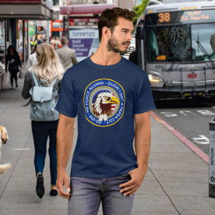 Camiseta Bandera de Eagle Emblem USA   Alumnos de la Fuerza