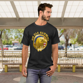 Camiseta Bandera de Eagle Gold Emblem USA | DD 214 Alumno n