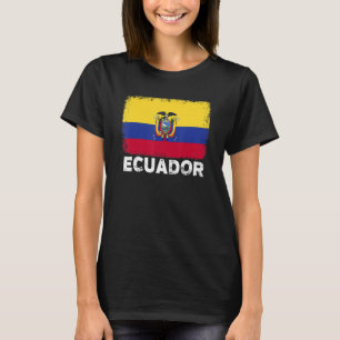 Camiseta Bandera de Ecuador apoya a ecuatorianos hombres W