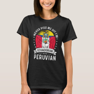 Camiseta Bandera de Ecuador Perú crece humor orgullo ciudad