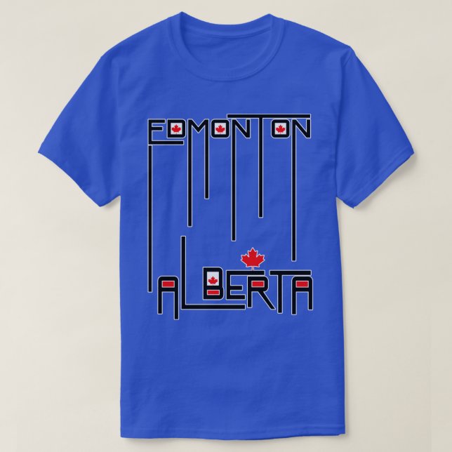 Camiseta Bandera de Edmonton Alberta Canadá (Diseño del anverso)