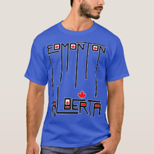 Camiseta Bandera de Edmonton Alberta Canadá