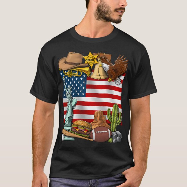 Camiseta Bandera de EE. UU. (Anverso)
