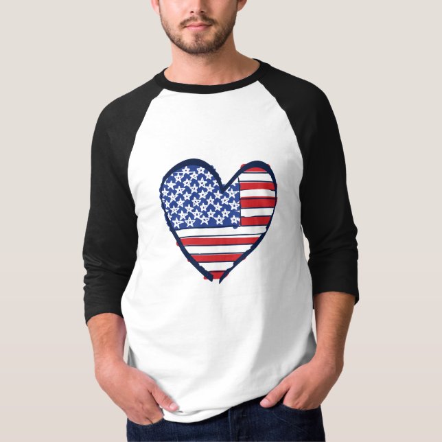 Camiseta Bandera de EE. UU. (Anverso)