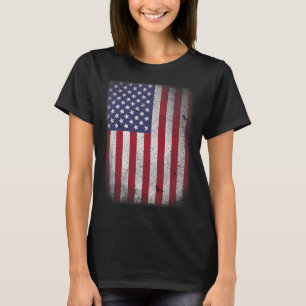 Camiseta Bandera de EE. UU. 4 de julio Estrella Roja Blanca
