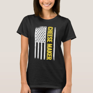 Camiseta Bandera de EE. UU. 4 de julio gouda foodie gouda