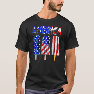 Camiseta Bandera de EE. UU. América Paleta de Crema Patriót