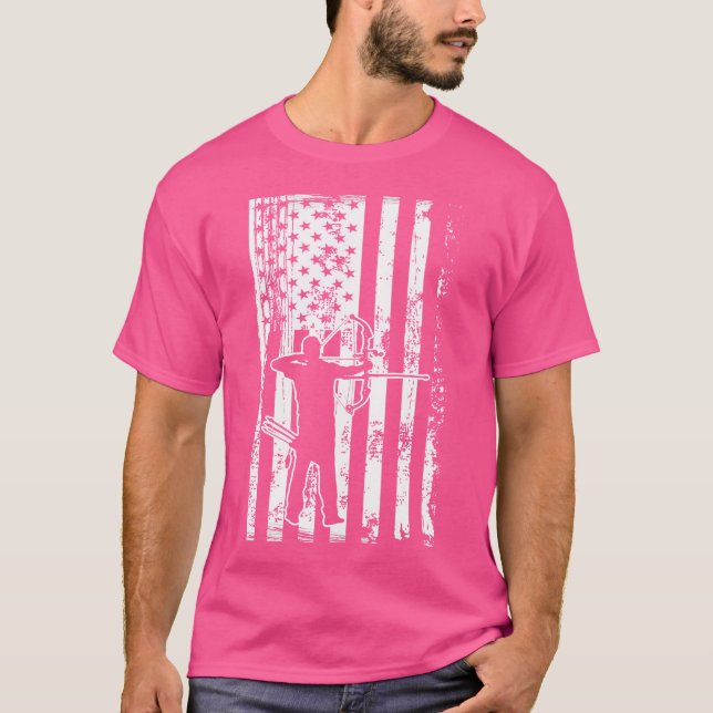 Camiseta Bandera De Ee.Uu. Arco De Arco Único Usa Fla (Anverso)