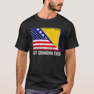 Camiseta Bandera De Ee.Uu. Bandera De Bosnia Herzegovina Me