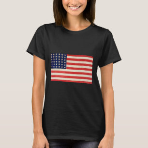 Camiseta Bandera De EE. UU. Básica Para Hombres Mujeres Y N