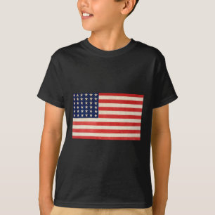 Camiseta Bandera De Ee. UU. Básica Para Hombres Mujeres Y N