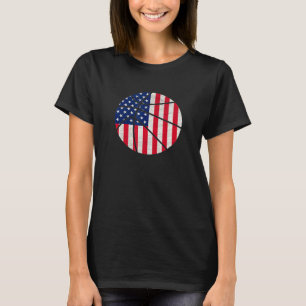 Camiseta Bandera De Ee.Uu. Basketball Gráfico Vintage Diseñ