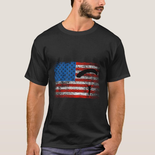 Camiseta Bandera de Ee. Uu. Buceo Hoodie Patriótico America (Anverso)