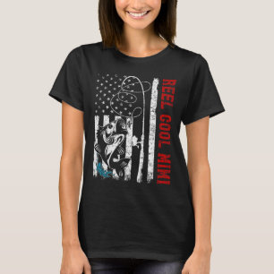 Camiseta Bandera de EE. UU. Carrete Genial Mimi Pesca Pesca