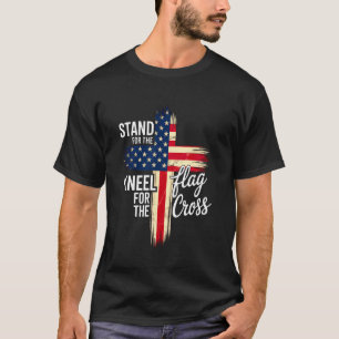Camiseta Bandera de EE. UU. Cita religiosa 4 de julio Fe cr