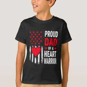 Camiseta Bandera De Ee. UU. Conciencia De Cardiopatía Congé