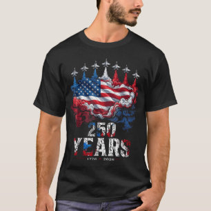 Camiseta Bandera de EE. UU. Conmemorativa 250 Años 4 De Jul