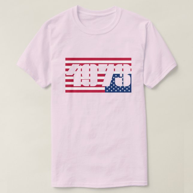 Camiseta Bandera de EE.UU. de 1973 con derechos de aborto c (Diseño del anverso)