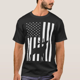 Camiseta Bandera De Ee. Uu. De Caza De Deer