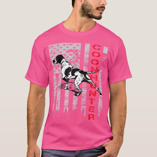 Camiseta Bandera De Ee.Uu. En Problemas Para Los Cazadores  (Anverso)