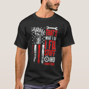 Camiseta Bandera de EE.UU. eso es lo que hago para arreglar