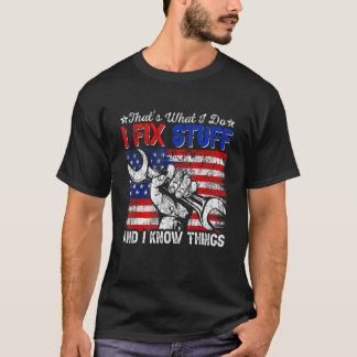 Camiseta Bandera de EE.UU. eso es lo que hago para arreglar