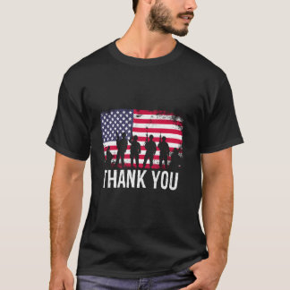 Camiseta Bandera de EE. UU. Gracias