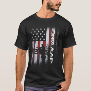 Camiseta Bandera de EE. UU. Moto Bicicleta de tierra Moto B