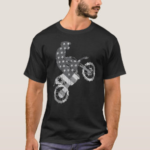 Camiseta Bandera de Ee. Uu. Motocross Enduro bmx Off Road M