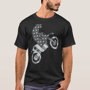 Camiseta Bandera de Ee. Uu. Motocross Enduro bmx Off Road M