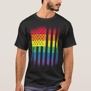 Camiseta bandera de ee.uu. movimiento social del orgullo LG