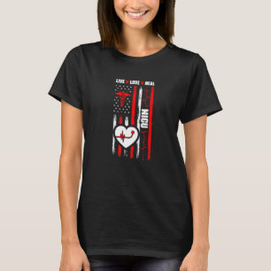 Camiseta Bandera de EE. UU. Nicu Unidad de Cuidados Intens