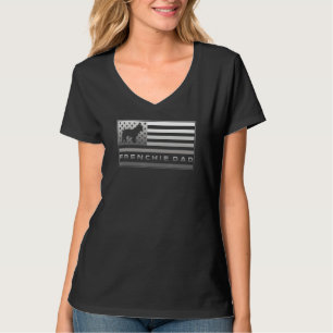 Camiseta Bandera De EE. UU. Orgulloso Padre De Bulldog Fran