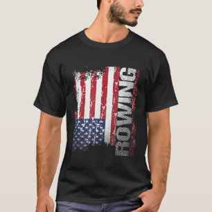 Camiseta Bandera de EE. UU. Remo 1