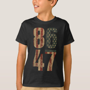 Camiseta Bandera De Ee.Uu. Retro Vintage 86 47 Anti Trump _