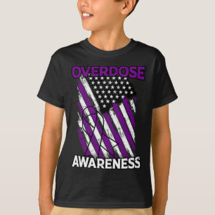 Camiseta Bandera de EE. UU. Sobredosis de drogas Sobredosis