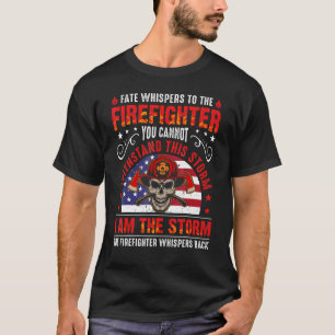 Camiseta Bandera De Ee.Uu. Soy El Casco Del Bombero De Torm