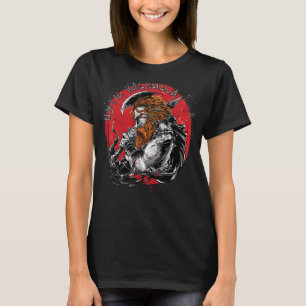 Camiseta Bandera de EE. UU. 'Til Valhalla Guerrero Vikingo 