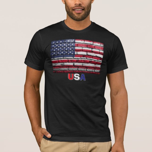 Camiseta Bandera de EE. UU. USA (Anverso)