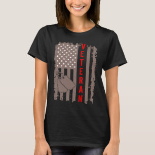 Camiseta BANDERA DE EE. UU. VETERANO ESTADOUNIDENSE Veteran