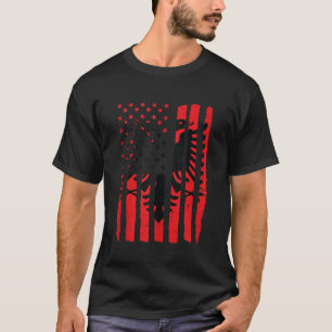 Camiseta Bandera de EEUU albanesa Regalo Hombres Mujeres Ni