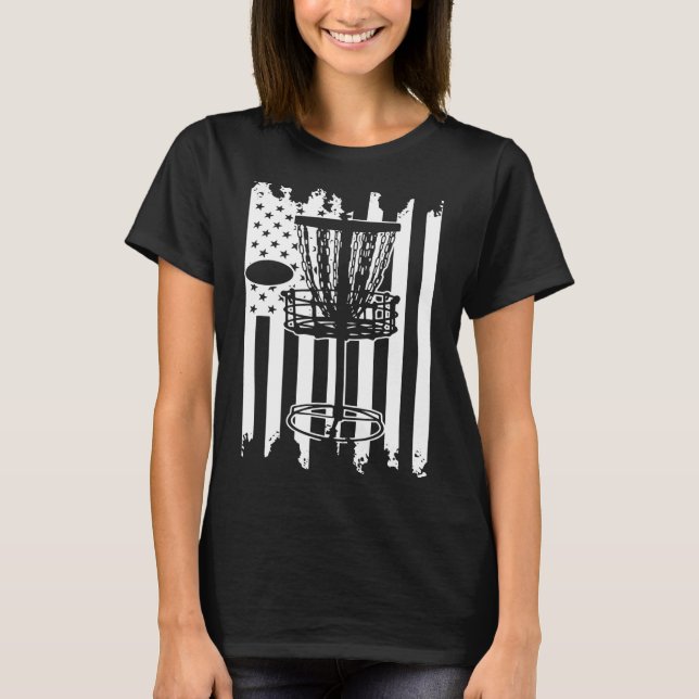 Camiseta Bandera de EEUU de Golf de Disco (Anverso)