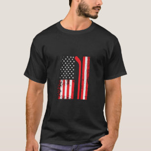 Camiseta Bandera De Eeuu Hockey Hockey Sobre Hielo Patrióti
