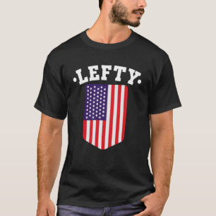 Camiseta Bandera de EEUU ligera Manos Izquierdistas