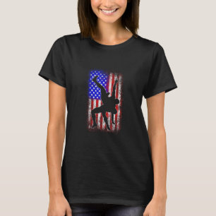 Camiseta Bandera De Eeuu Luchando Contra La Bandera America
