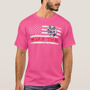 Camiseta Bandera De Eeuu Muay Thai Estadounidense Patriota