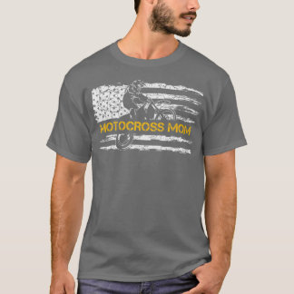 Camiseta Bandera de EEUU: Orgullosa Motocross Dirke Bike Mo