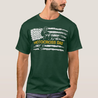 Camiseta Bandera de EEUU: Orgulloso Motocross Dirke Bike Da